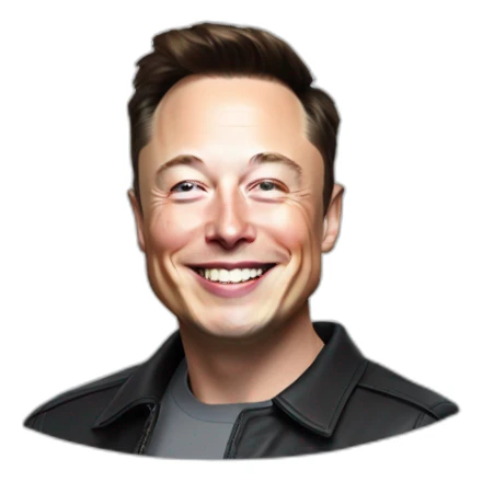 elon musk smiling sticker