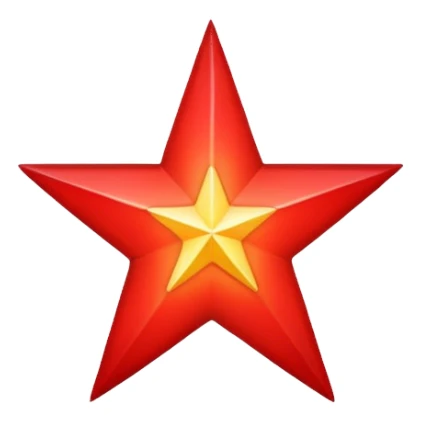 Make and star and make it red sticker