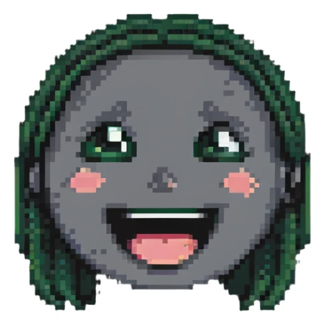 sad but laughing face sticker