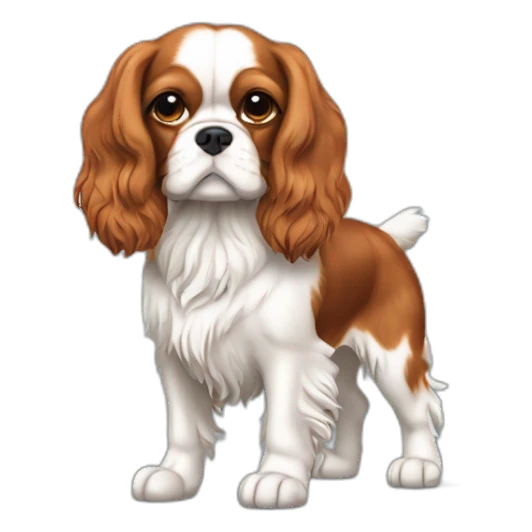  Cavalier King Charles Spaniel full body stand up sticker
