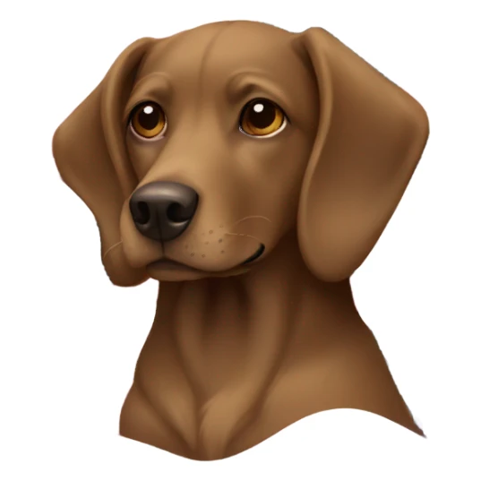 Brown dog American flag sticker