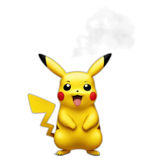 smoking pikachu sticker