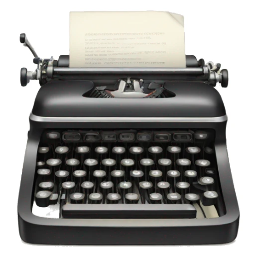 Typewriter  sticker
