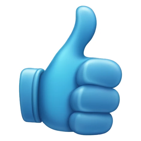 Iced thumbs up sticker