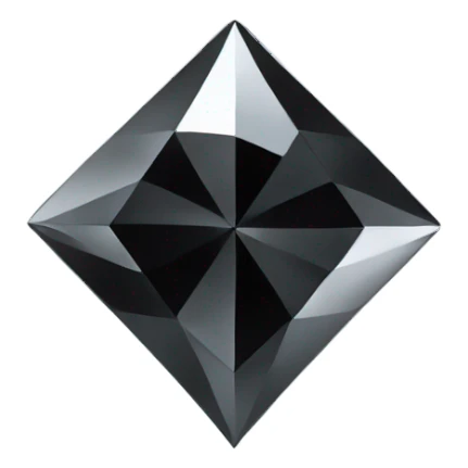 black diamond chrome four-point star diamond diamond sticker
