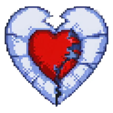 broken heart sticker