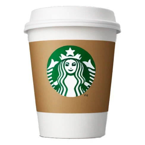 Starbucks coffee cup sticker