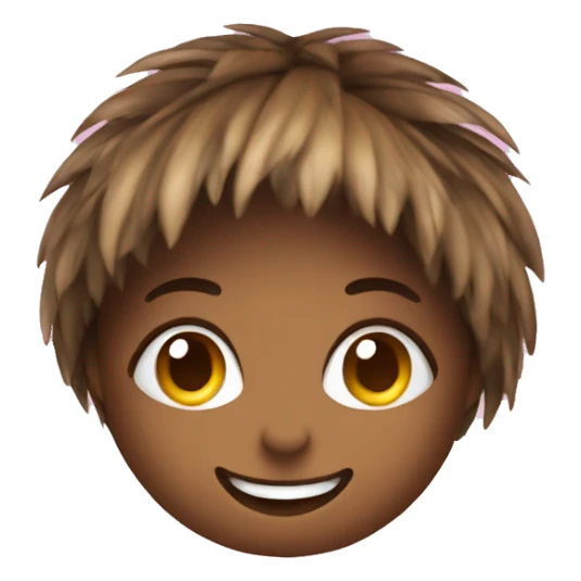 A female coconut with cute smile sticker