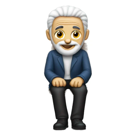 Mensch on a bench sticker