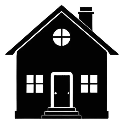 house outline drawing silhouette  sticker