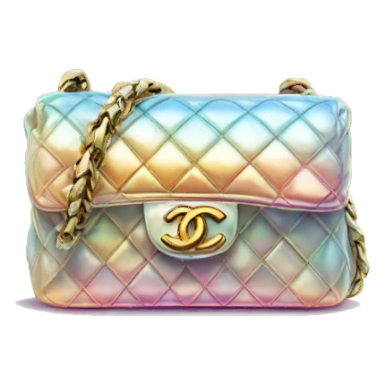 Iridescent Chanel bag sticker