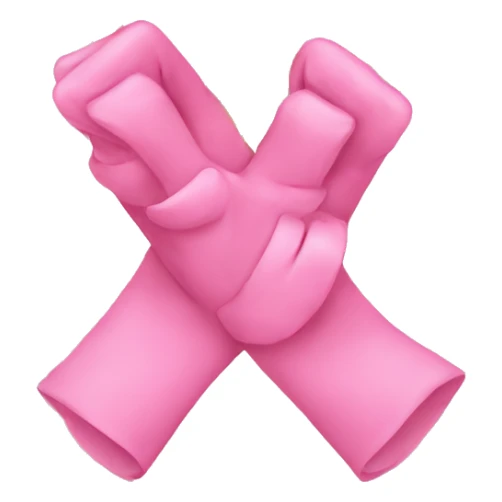 pinkies tied with a gold string sticker