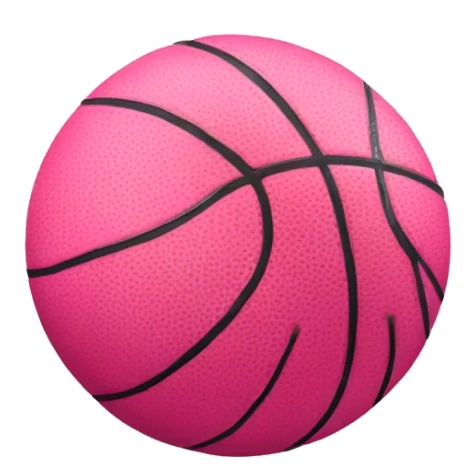 Pink basketball  sticker