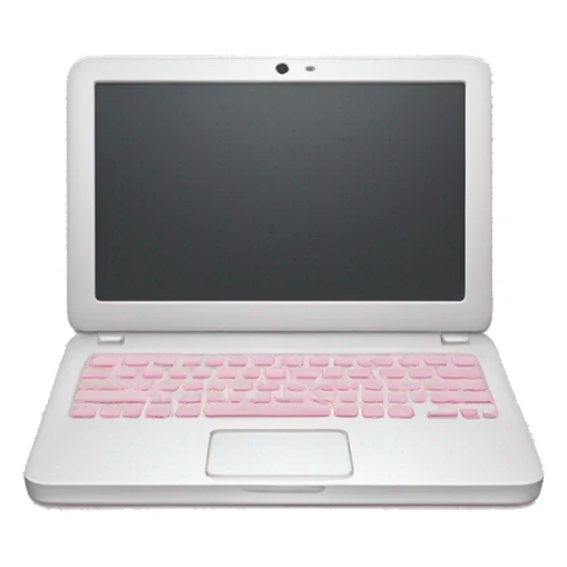 Light pink laptop sticker