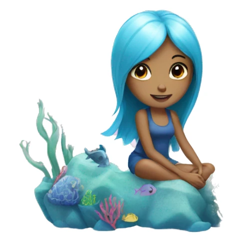 Sea life girly sticker