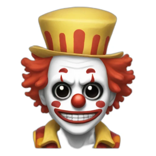one piece buggy the clown sticker