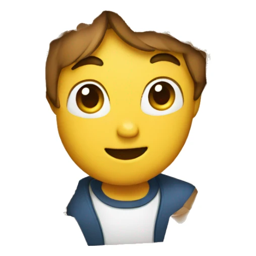 man with a box sticker