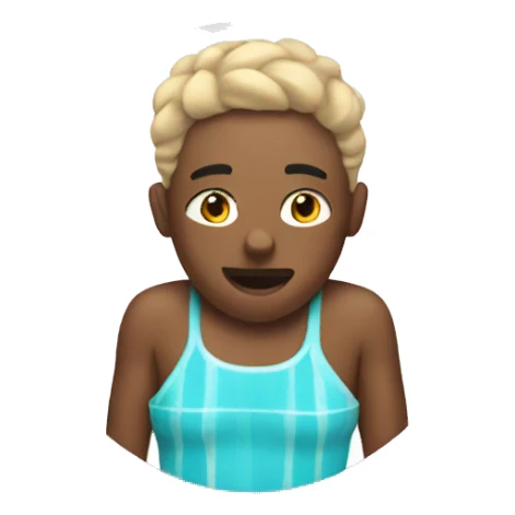 Chilling in a bathing suit sticker