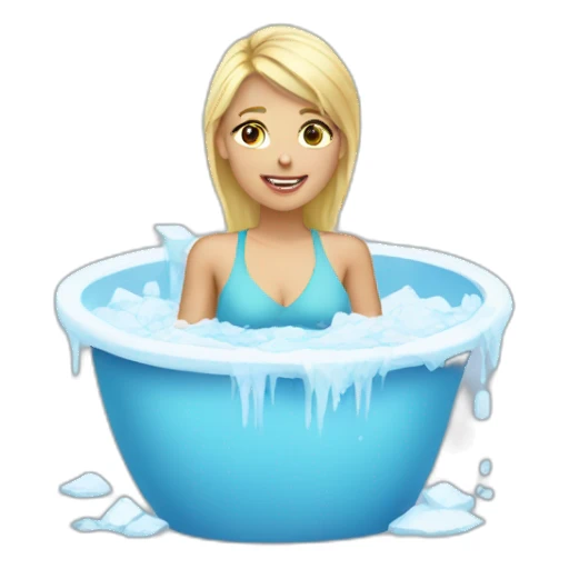 icebath blonde sticker