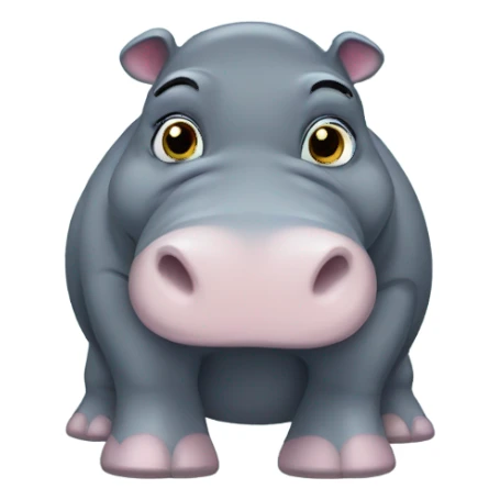 A hipopotamus called esmeralda sticker