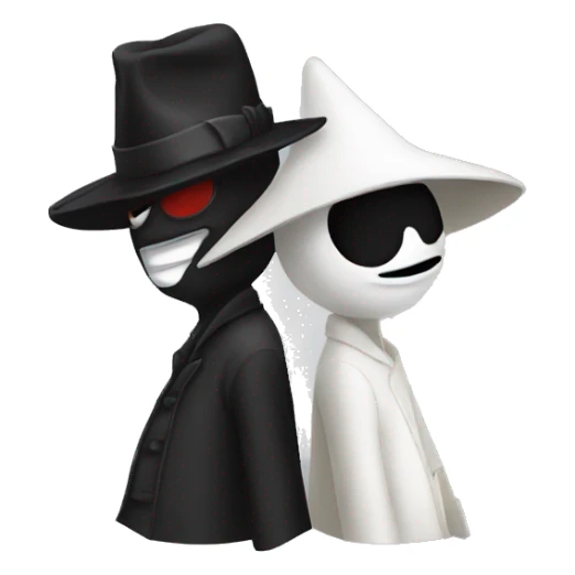 Spy vs spy emoji sticker