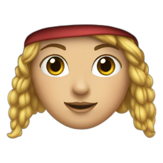 a pirate girl sticker