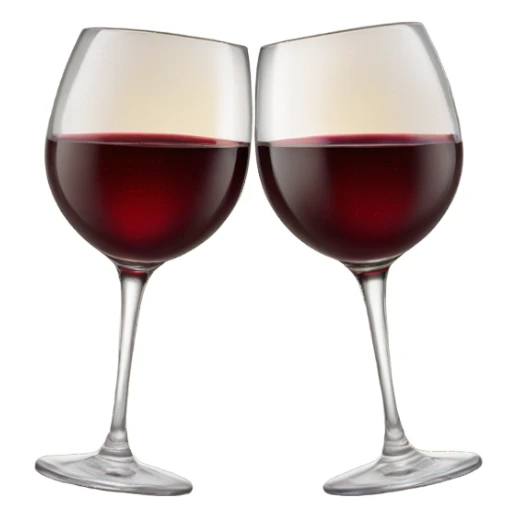 Two red wine glasses cheers sticker