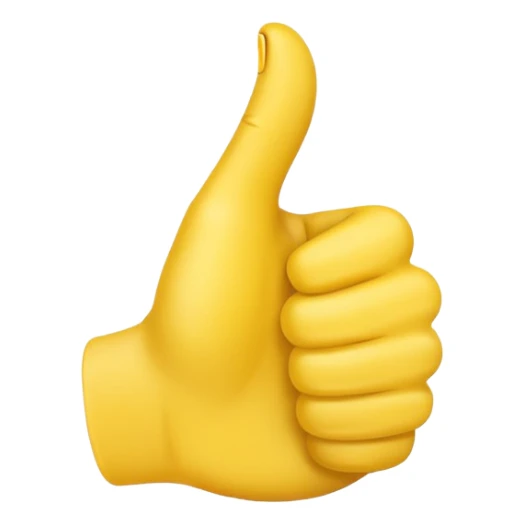 emoji hand thumps up sticker
