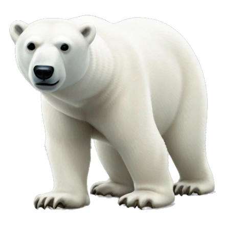 polar bear, full body,  to the right sticker