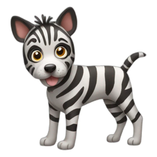 ZEBRA DOG sticker