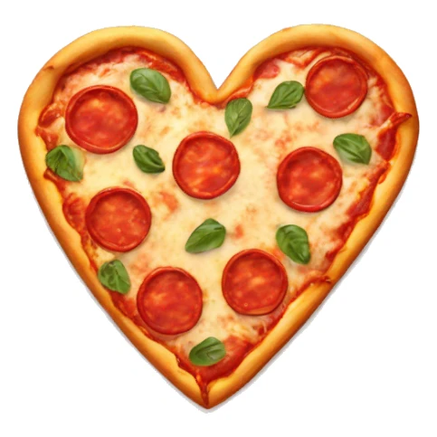 Heart shaped pizza  sticker