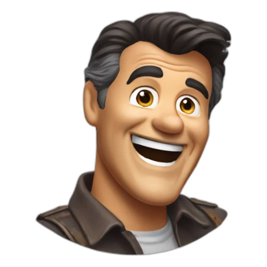Bruce campbell laughing sticker