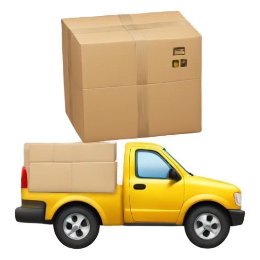 Car part being delivered with celebration  sticker