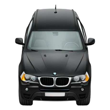 black BMW x3 sticker