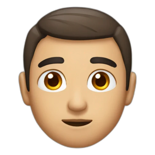 One eyebrow up sticker