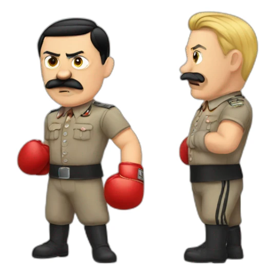 hitler-boxing-a-slav sticker