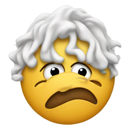 Scrunched up nose sticker