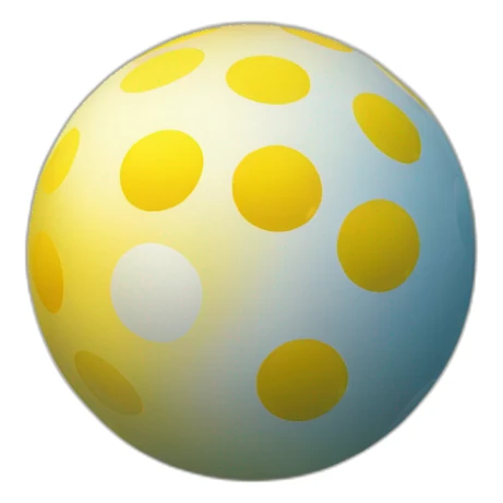 gradient ball yellow sticker