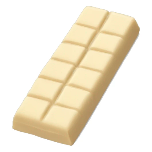 White chocolate bar sticker