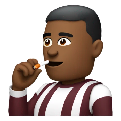 Virginia Tech Hokie smoking a cigarette  sticker