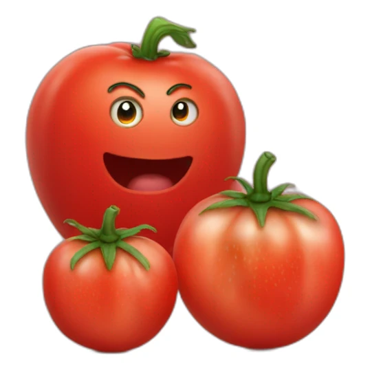 Two Big tomatoe and one small tomatoe sticker