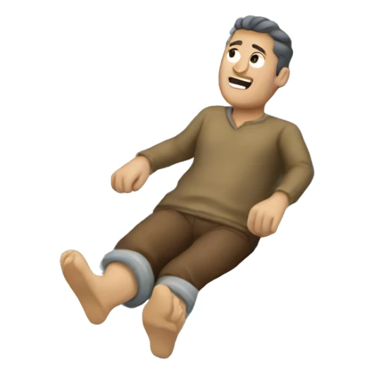 MAN FLOATING sticker
