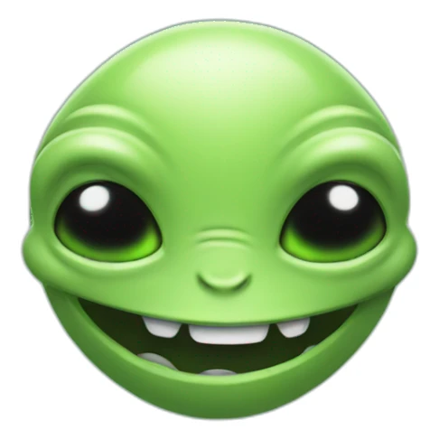 happy alien sticker