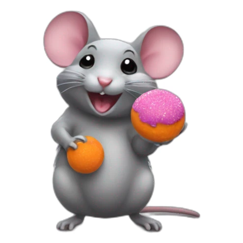 Un rat qui demande des bonbons pour halloween sticker