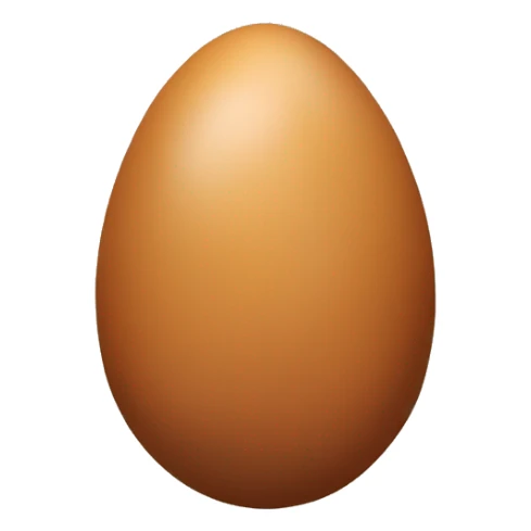 brown egg sticker
