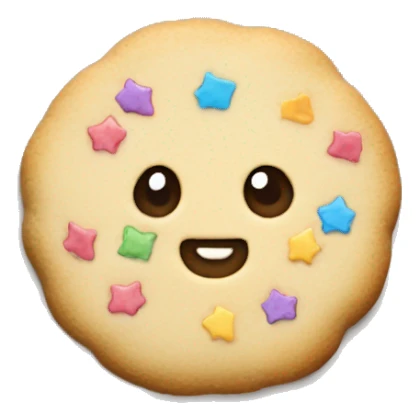 cute confetti cookie sticker