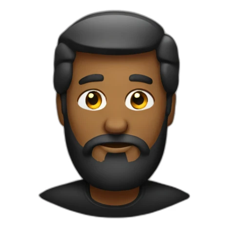 black-donald-trump-with-beard sticker