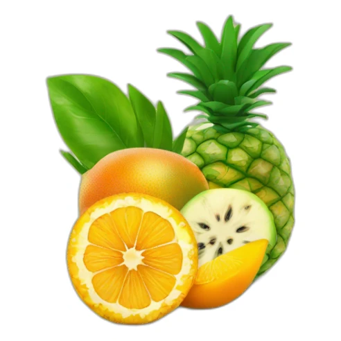 Ananas, Maracuja, Orange & Mango Salad  sticker