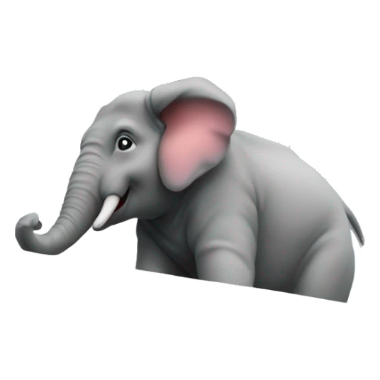 Un éléphant sur le balcon sticker
