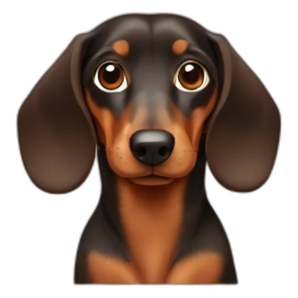 dog  daschund  brown  graphic designer sticker